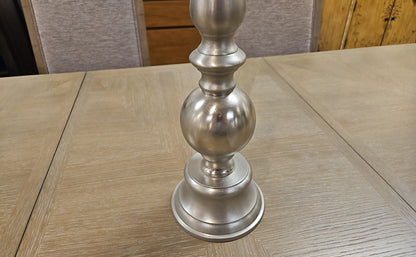Tall Silver Candle Holder