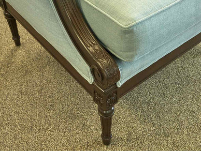 Ethan Allen Fairfax Chair in Seafoam Linen