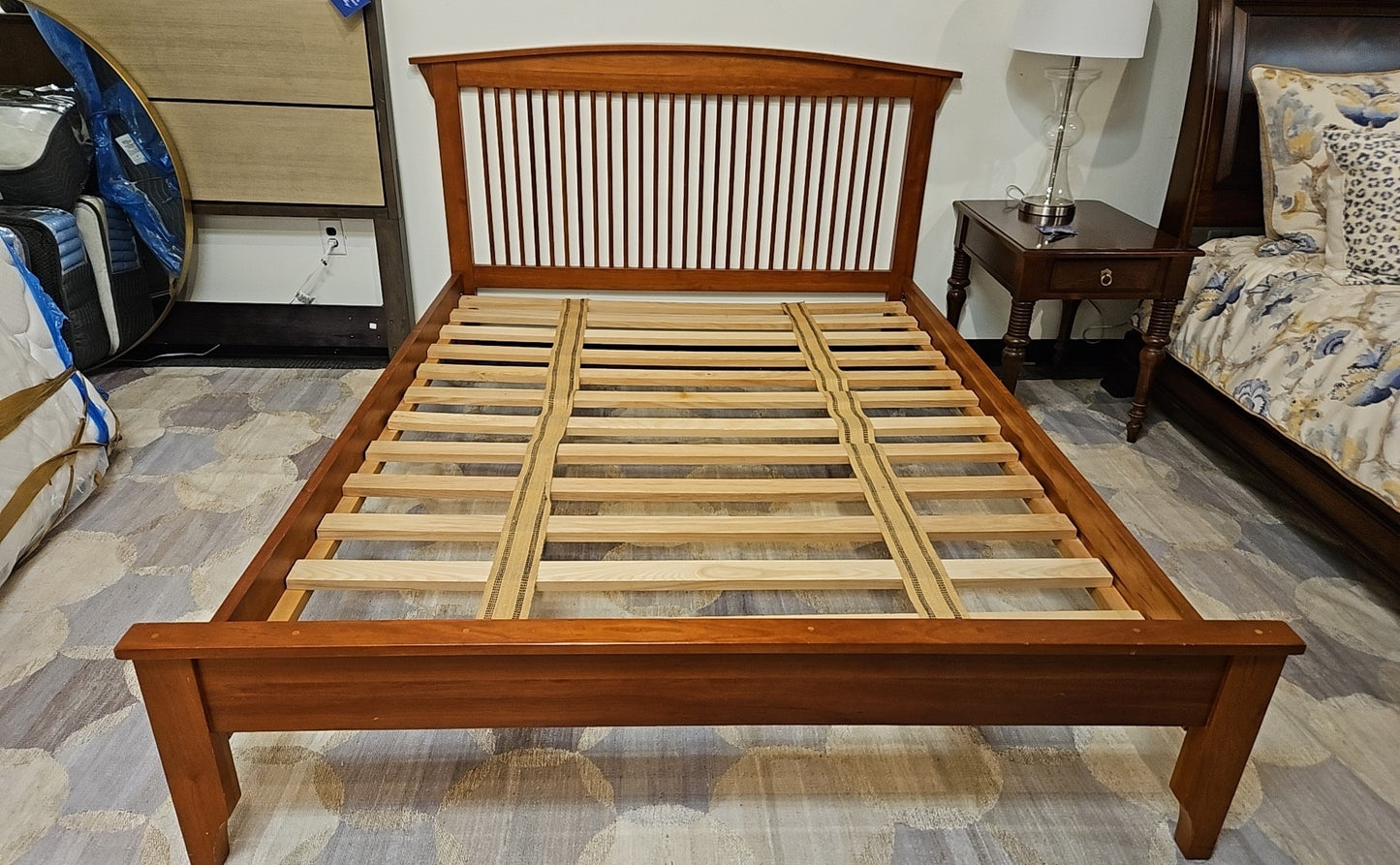 Cherry Mission Style Queen Bed