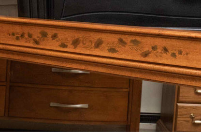 Hitchcock Maple Mirror with Gold Stenciling