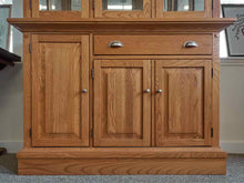 Cochrane Oak Two Piece Lighted China Cabinet