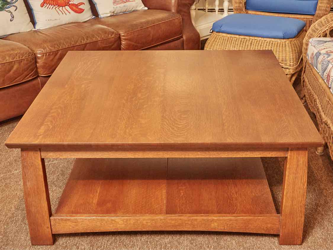 Stickley Oak Mission  'Highlands Square'  89-981 Cocktail Table in Onondaga