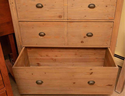 Four Hands Reclaimed Wood 5 Drawer Chest in Sundried Wheat Finish
