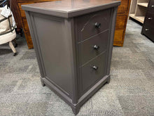 Charcoal 3-Drawer Nightstand