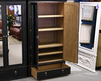 Restoration Hardware Mirrored Armoire