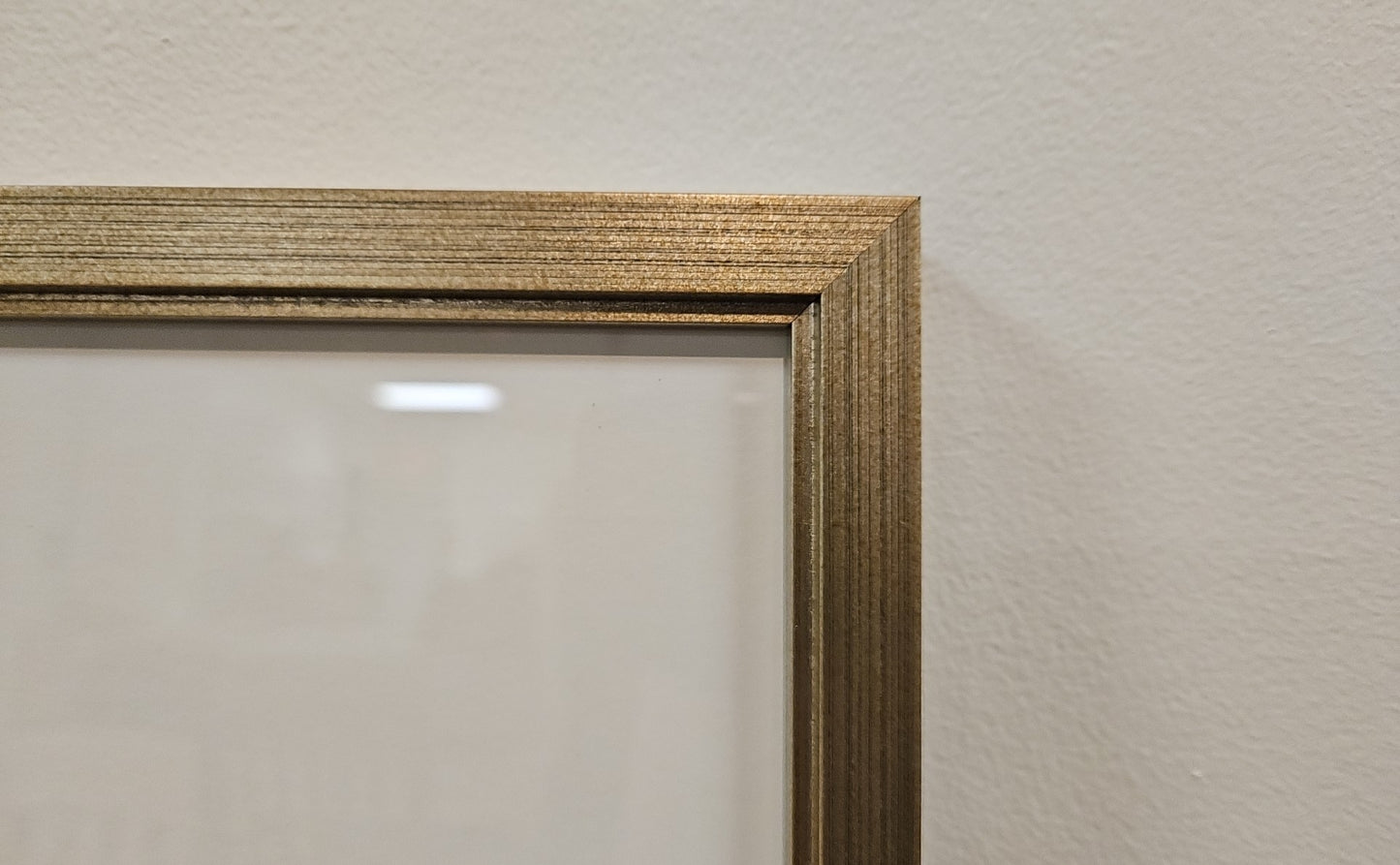 'Milk Bottle Floral B' in Champagne Frame
