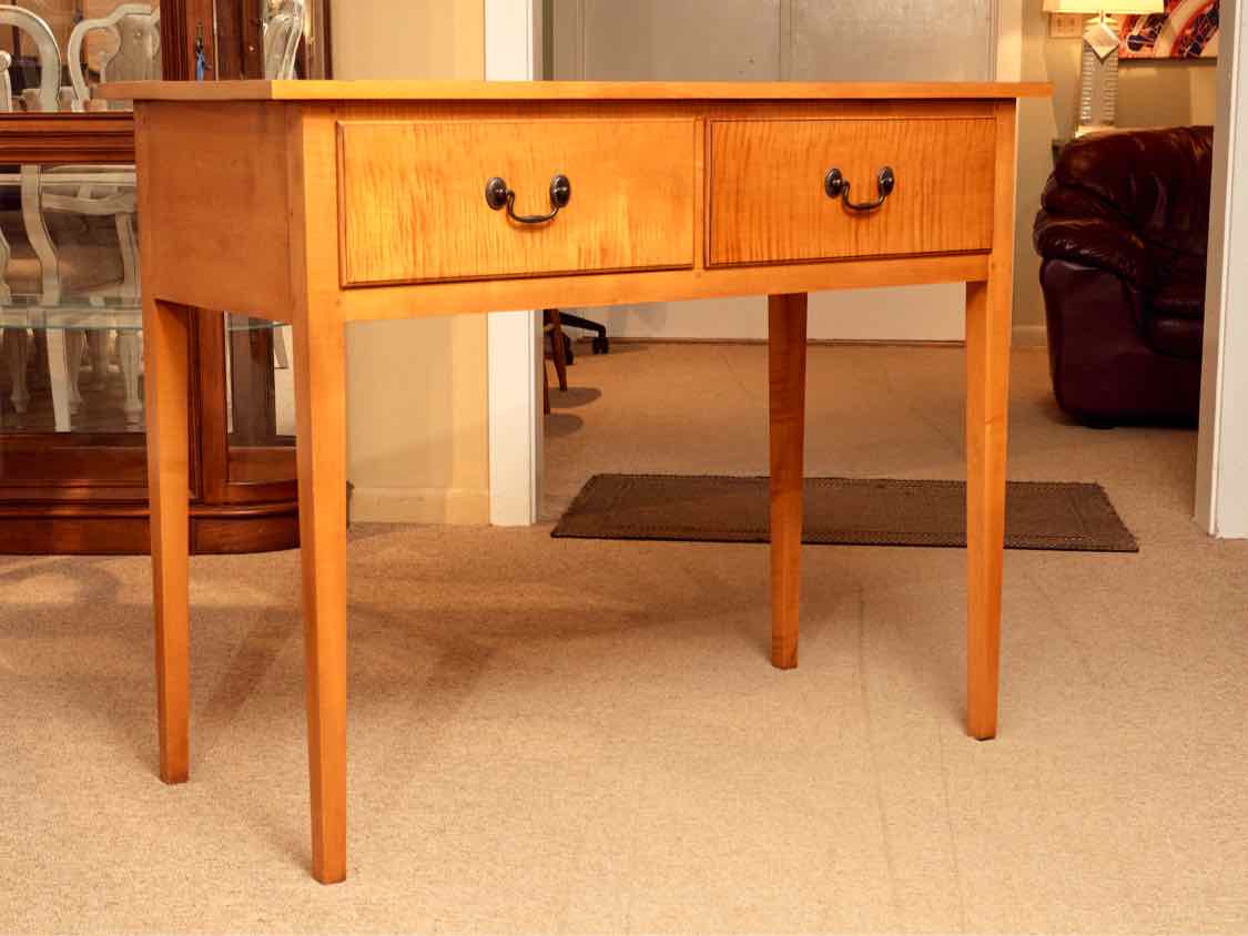 Eldred Wheeler  Tiger Maple 2 Drawer Huntboard Server