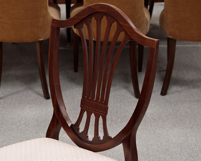 Set of 9 Shield Back Dining Chairs
