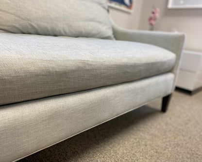 Crate & Barrel Slope Arm Sofa in Light Grey