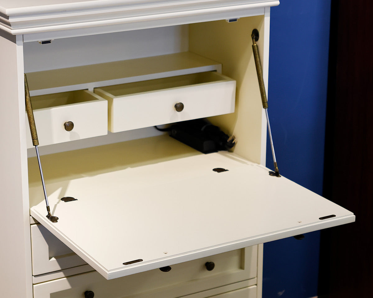 Ballard Design Ivory Drop Down Desk