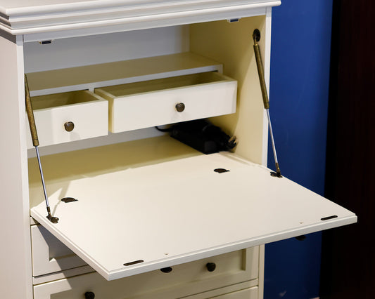 Ballard Design Ivory Drop Down Desk