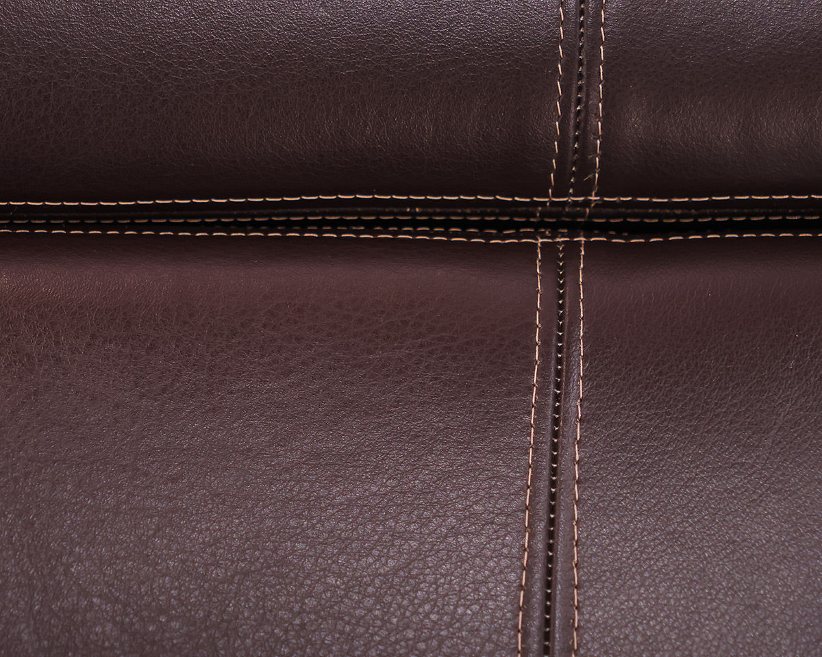 Baker Furniture Paris Storage Ottoman in Chocolate Brown Leather on Casters