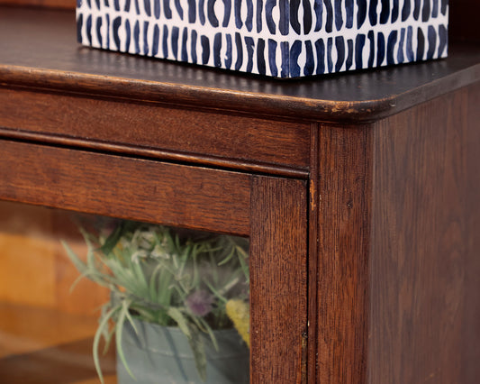 Antique Mahogany 2-Door Cabinet