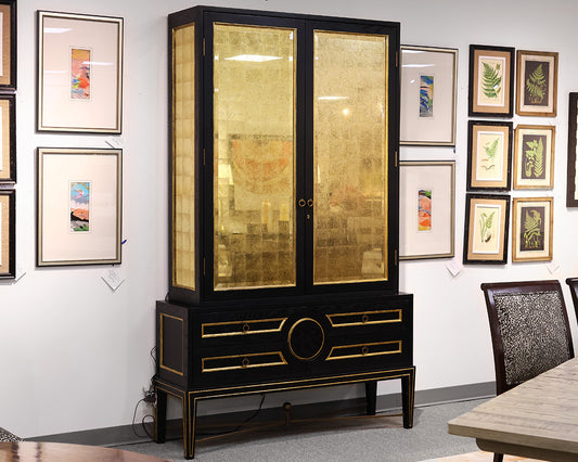 Two-Piece Global Views Collectors China Cabinet