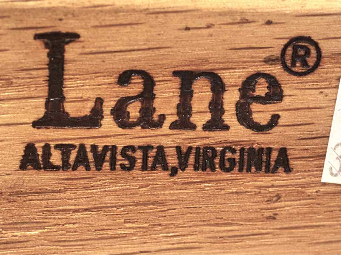 Lane Furniture Mahogany Drum Side Table