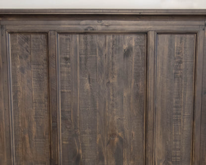 Twin Panel Bed in Charcoal Finish