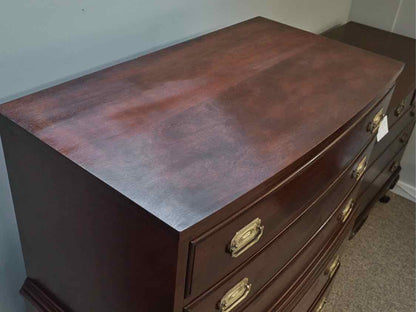 Continental Furniture Solid Mahogany Chest on Chest with 6 Drawers