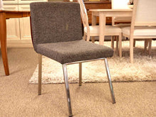 Set of Four CB2 Upholstered Dining Chairs in Charcoal