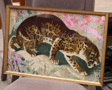 "Concrete Jungle Cats I" Print in Gold Frame