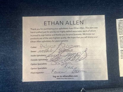 Pair of Denim Blue Ethan Allen Chairs
