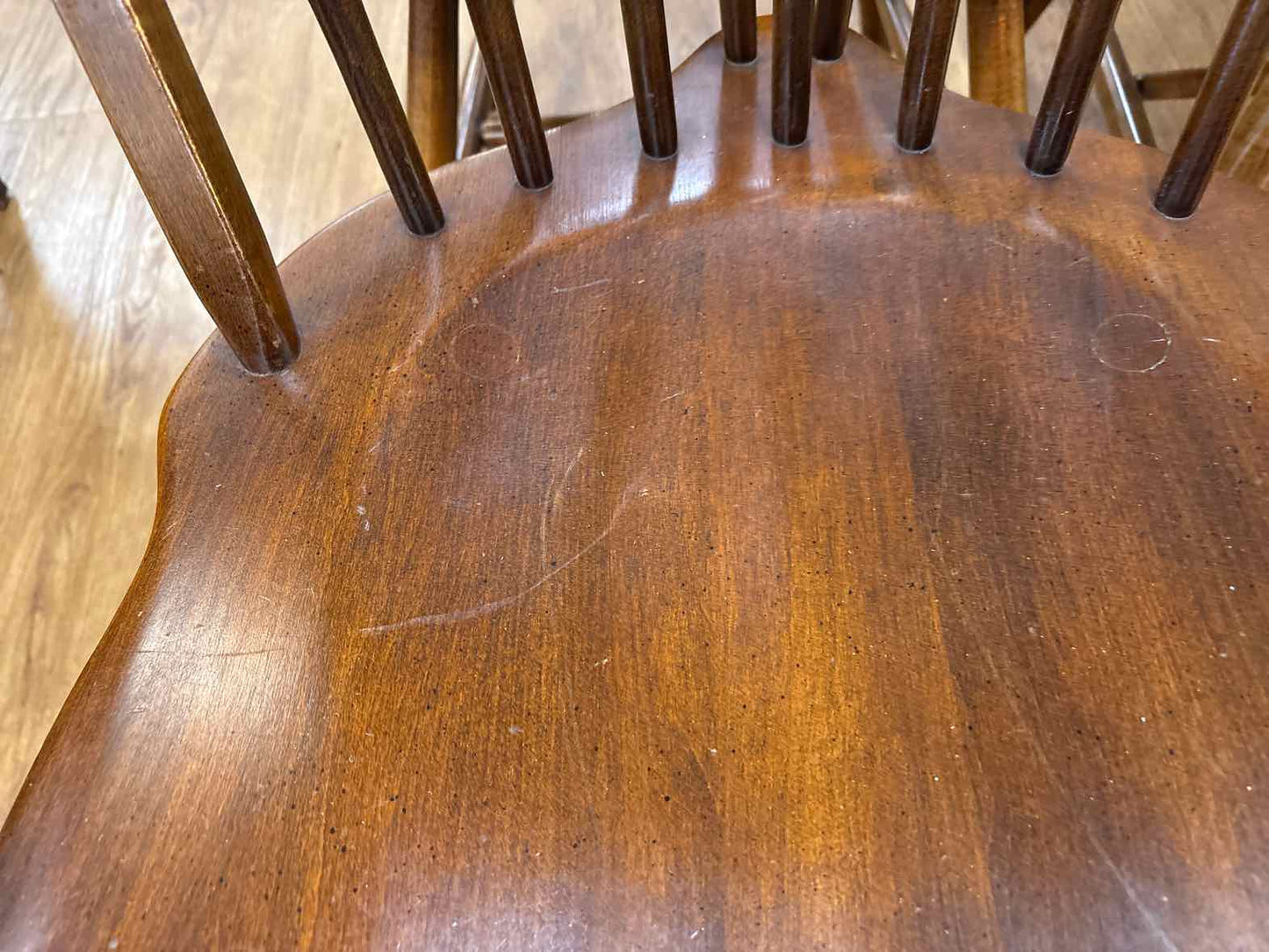 Asher Benjamin & Co. Set of 4 Windsor Dining Chairs