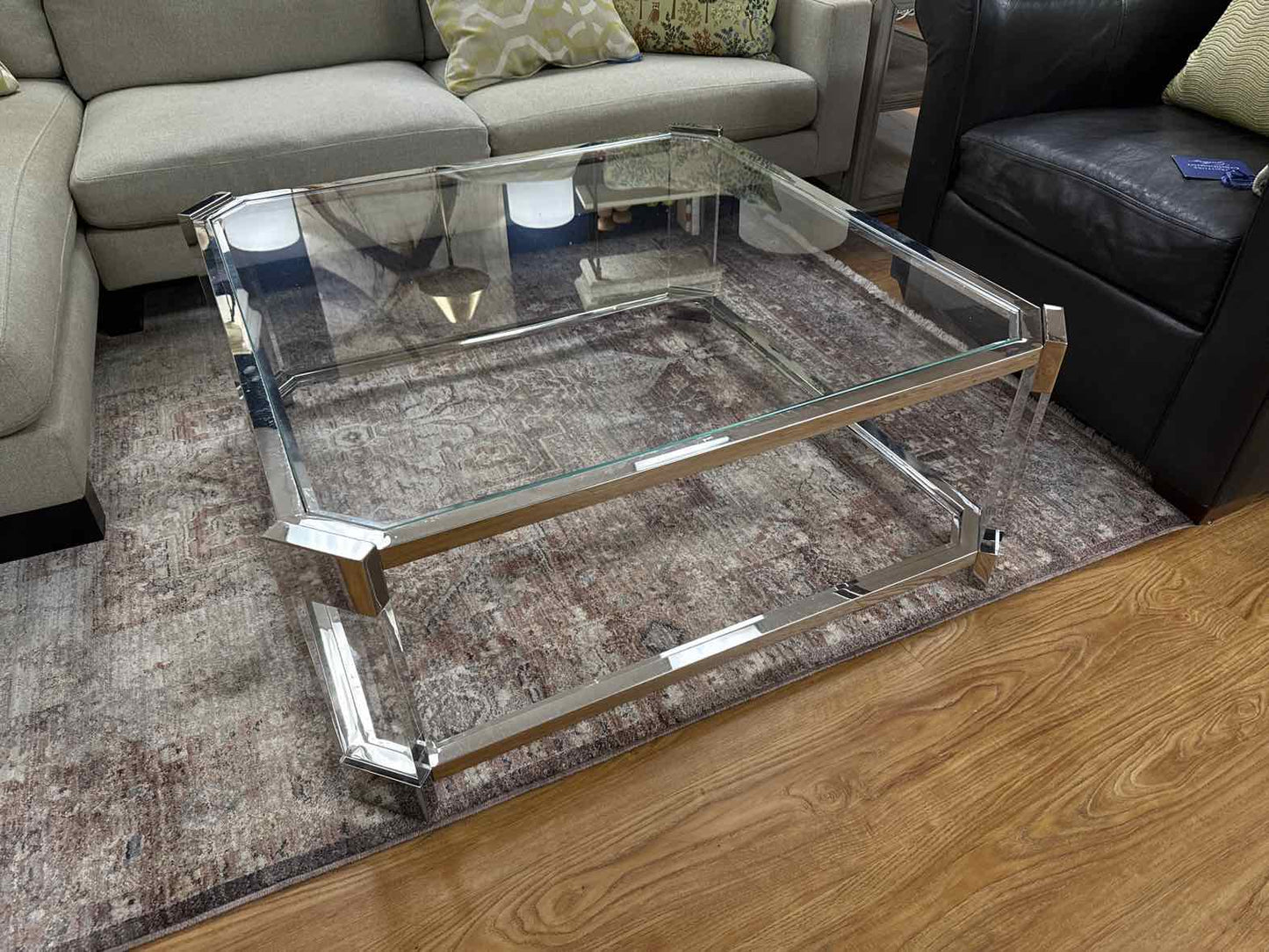 MG+BW 'Melrose' Glass Cocktail Table