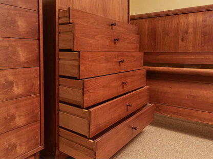 Charles Webb Teak 2 Door 5 Pull Out Accessories Drawer 6 Drawer Armoire