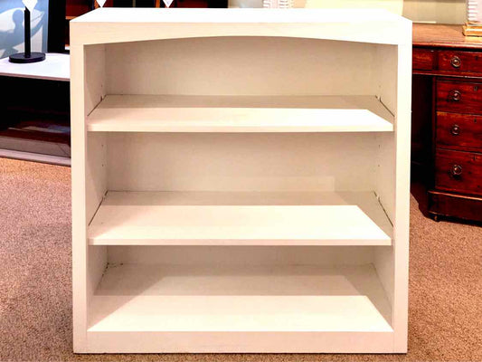 White Finish 3 Shelf Bookcase