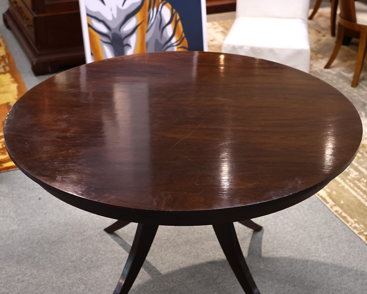 50" Round Espresso Finish Dining Table