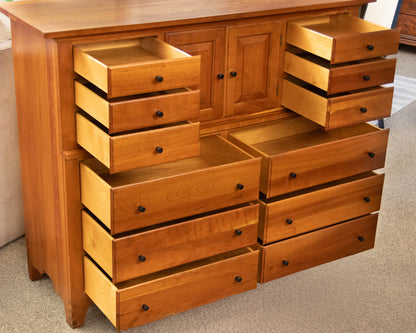 Chatham Furniture Cherry Mule Chrst with 12 Drawers & 2 Doors