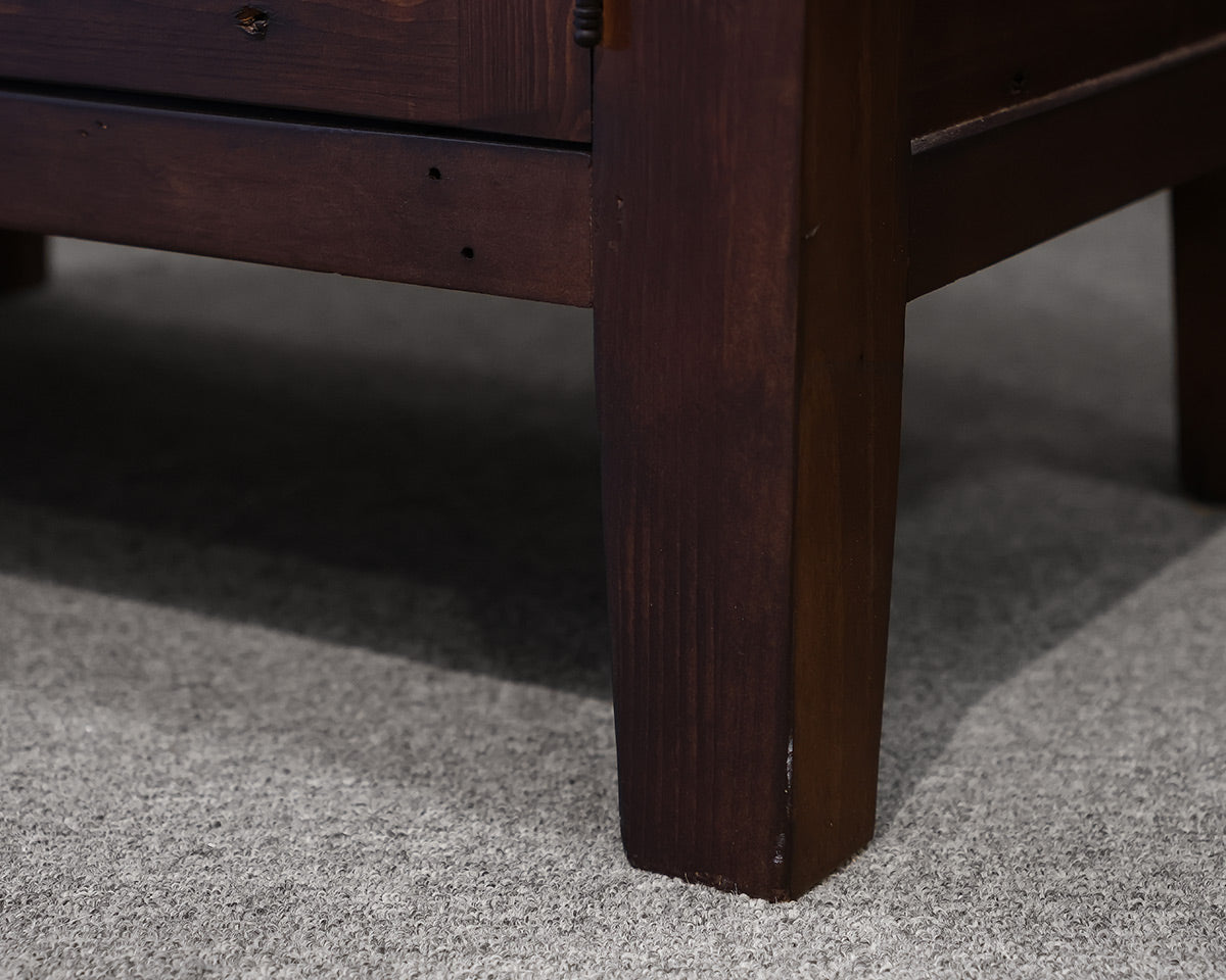 Dark Oak Distressed  Nightstand