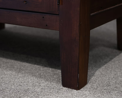Dark Oak Distressed  Nightstand