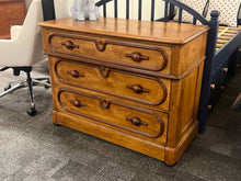 Antique Oak Acorn Chest