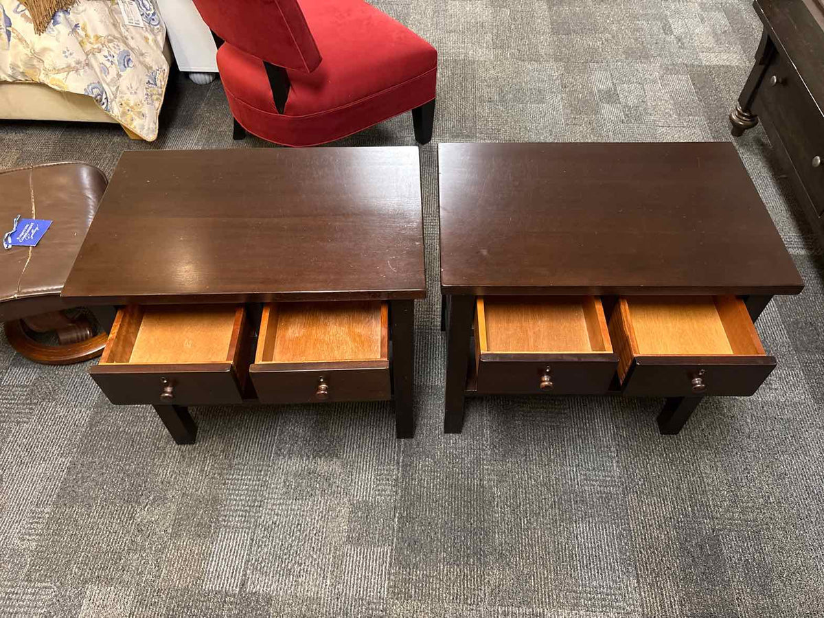 Pair of Pottery Barn 'Farmhouse' Nightstands