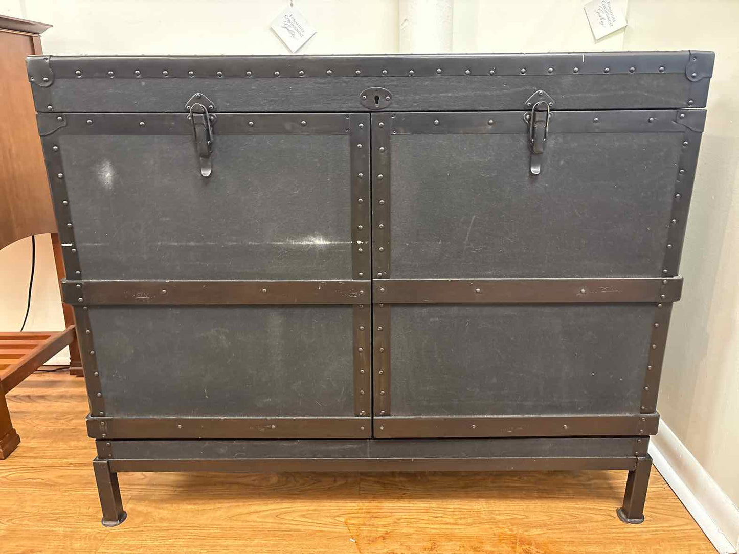 Pottery Barn 'Ludlow' Trunk Bar Cabinet