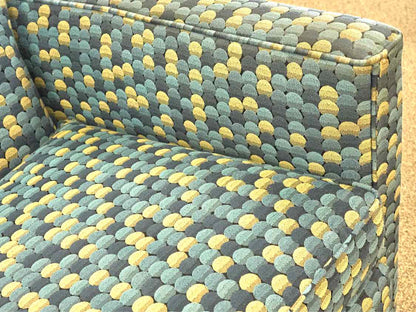 Sam Moore Blue Swivel Rocker Chair