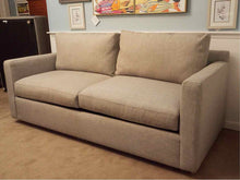 Crate & Barrel  'Barrett II'  Dove Gey Track Arm Queen Sleeper Sofa