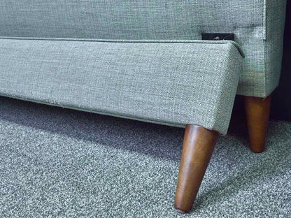 Room & Board Queen Chartreuse Green Button Back Upholstered  Bed