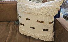 Ivory Accent Pillow w/ Gold Accents