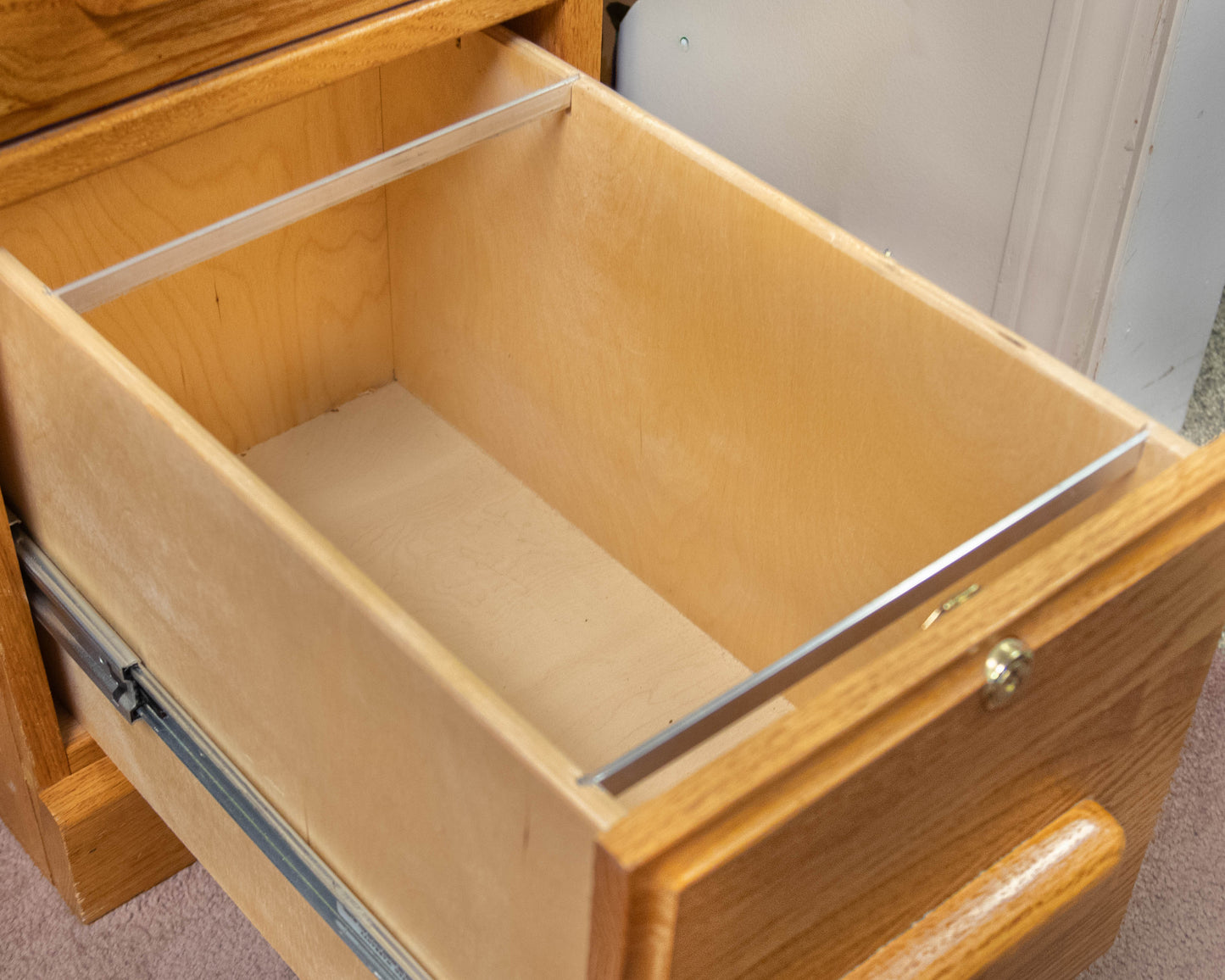 Golden Oak Roll-Top Desk