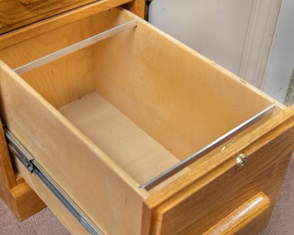 Golden Oak Roll-Top Desk