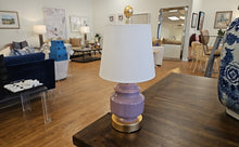 Porcelain Lavender Cover Jar Lamp