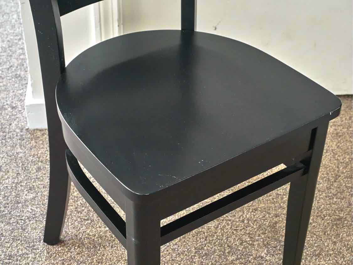 Set of 4 Emily Dining chairs in Black Finish