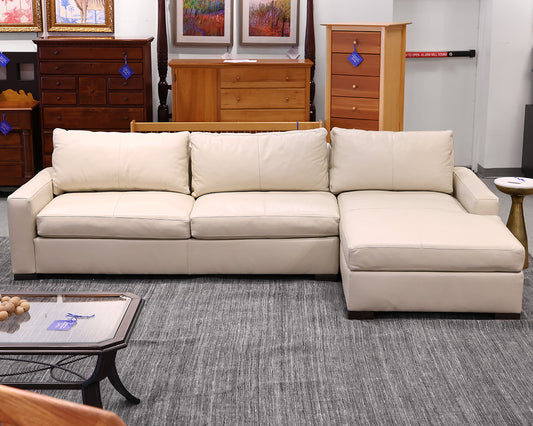 Low Profile Creme Sectional