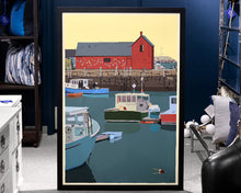 Alan Claude Rockport Framed Coastal Scene