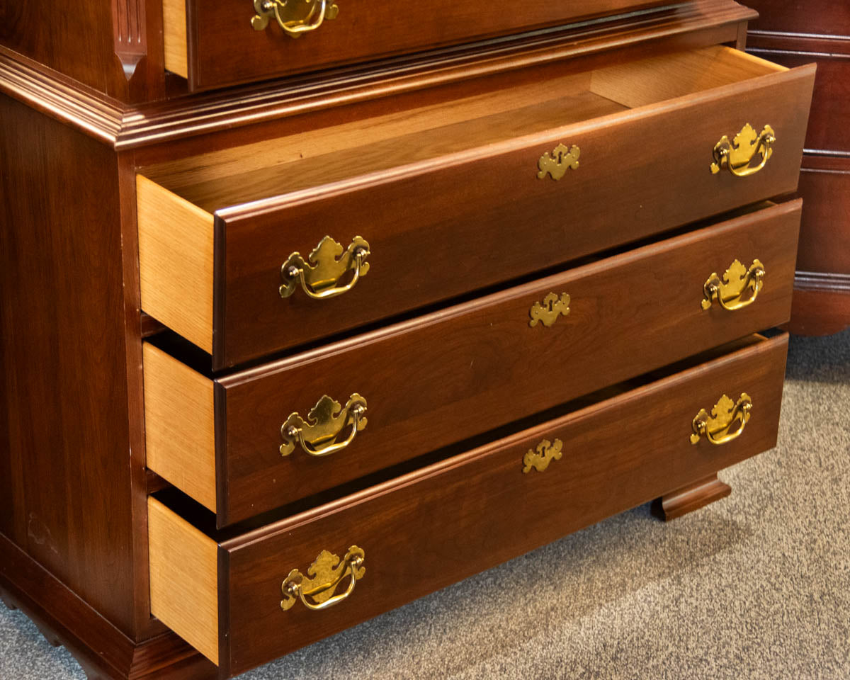 Colonial Furniture Co Dark Cherry Chest on Chest