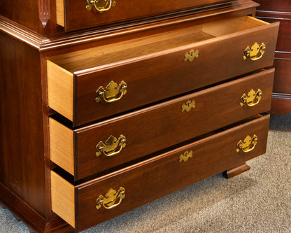 Colonial Furniture Co Dark Cherry Chest on Chest
