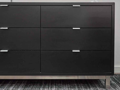 Room & Board Black Contemporary Nine Drawer Dresser