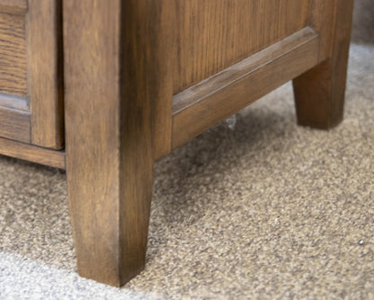 Pair of Pottery Barn Hudson Nightstands in Hewn Oak Finish