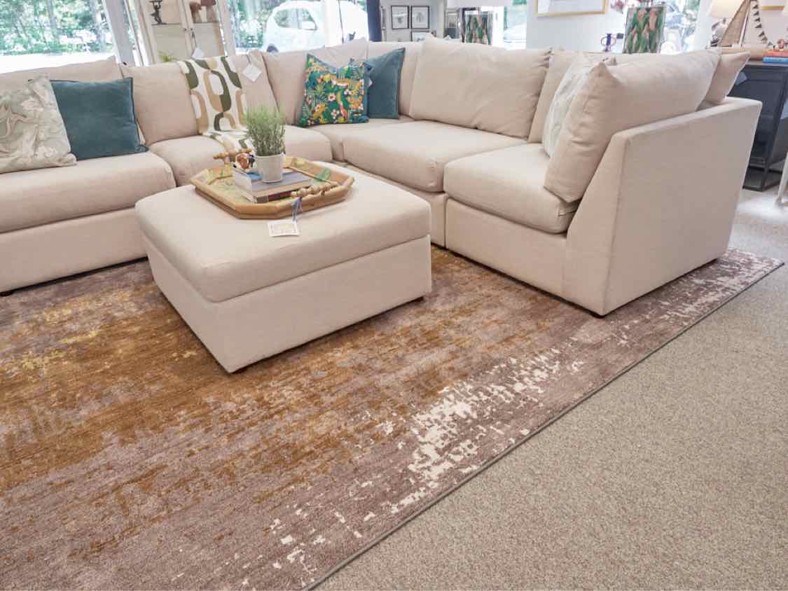 Contemporary Earth Tones Area Rug